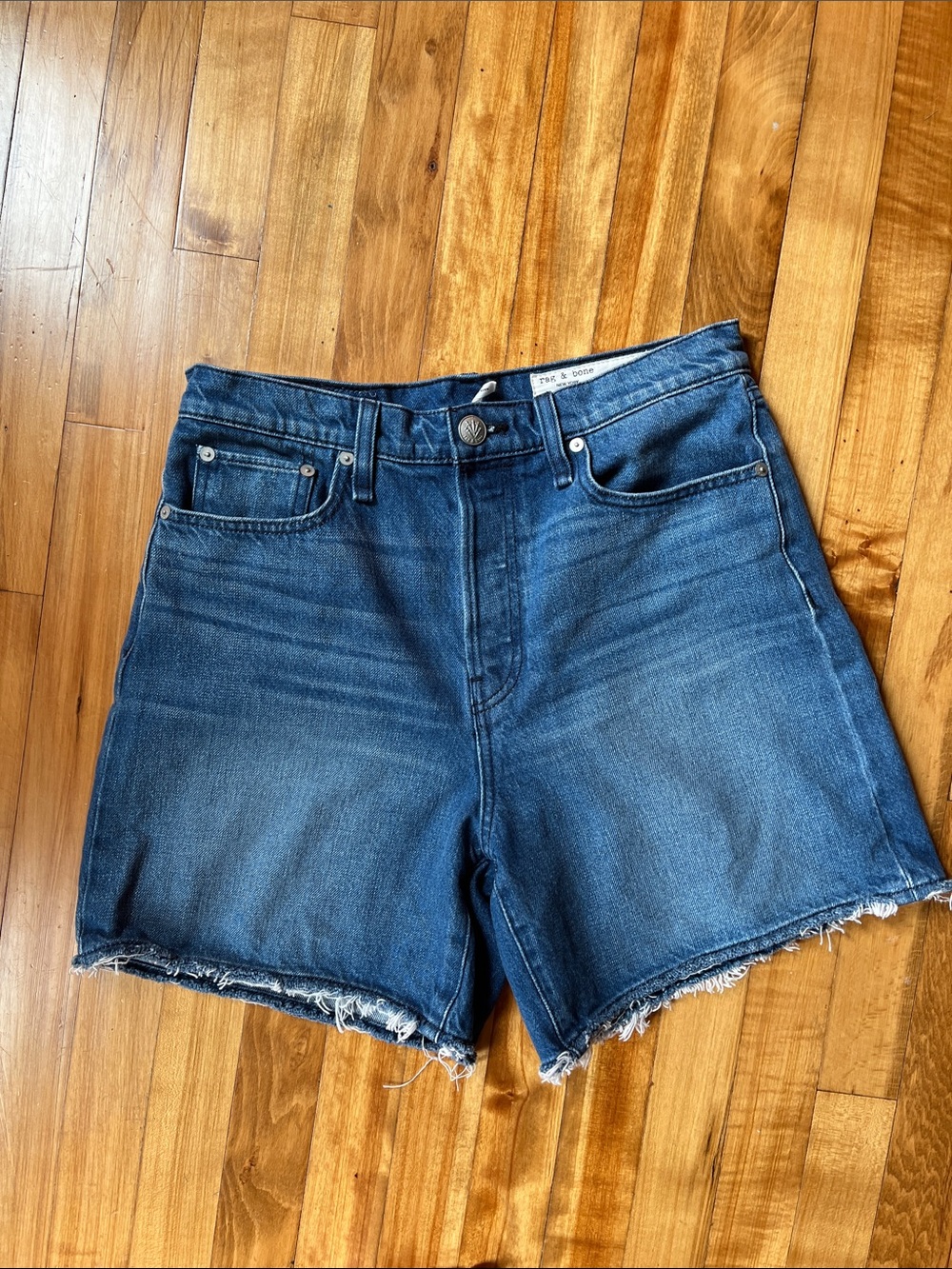Rag & Bone Maya 6 inch Denim Short in Poppy Wash size 28